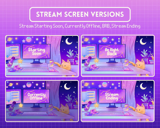Orange Cat – Stream Screens