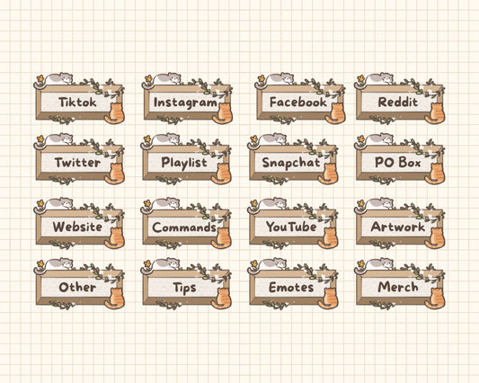 Cozy Cat – Stream Panels