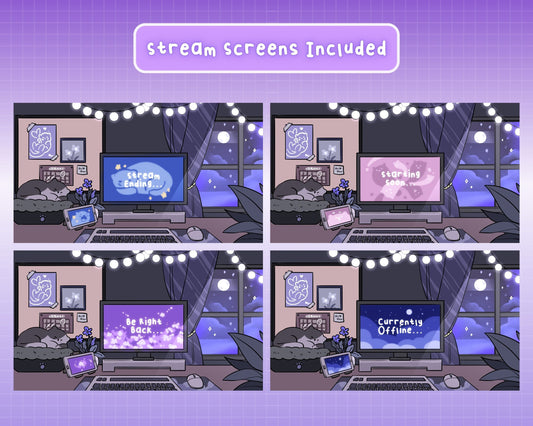 Lofi Cat – Stream Screens