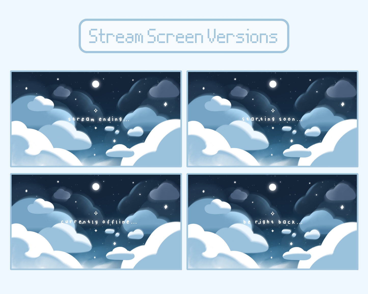 Blue Cotton Candy Clouds –  Stream Screens