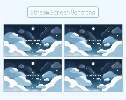 Blue Cotton Candy Clouds –  Stream Screens
