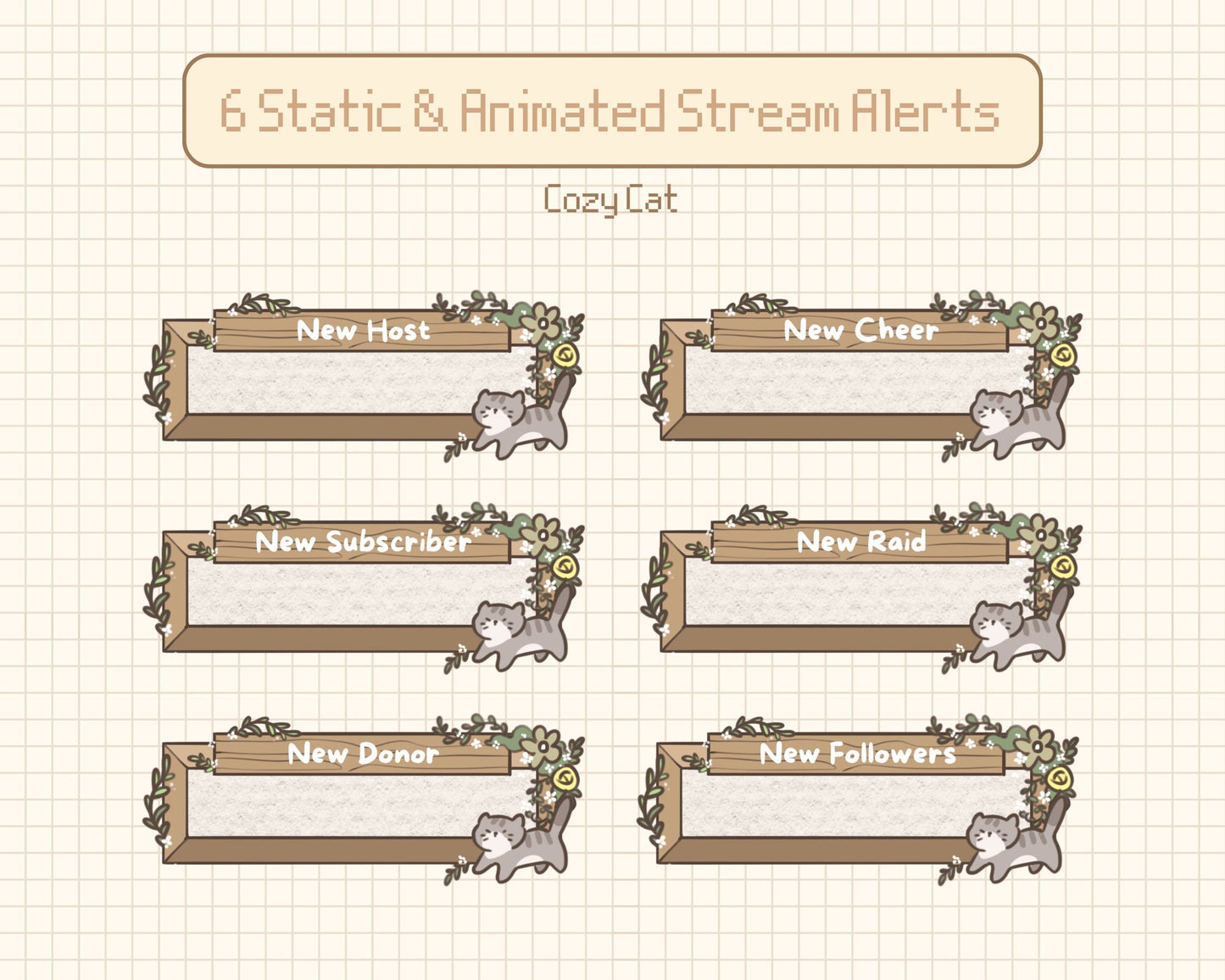 Cozy Cat –  Stream Alerts