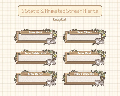 Cozy Cat –  Stream Alerts