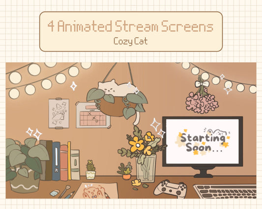 Cozy Cat –  Stream Screens