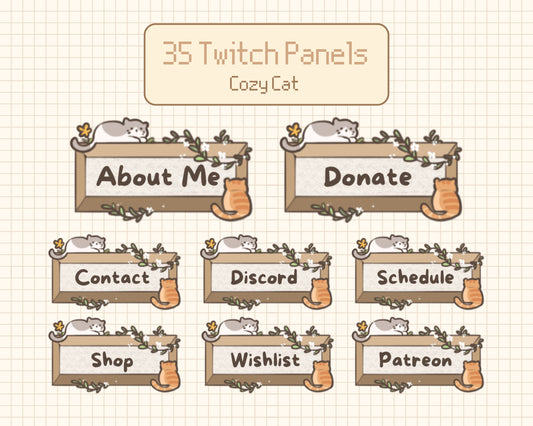 Cozy Cat –  Stream Panels