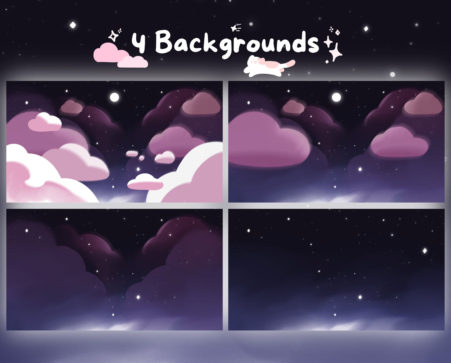 Pink Cotton Candy Clouds –  Stream Pack