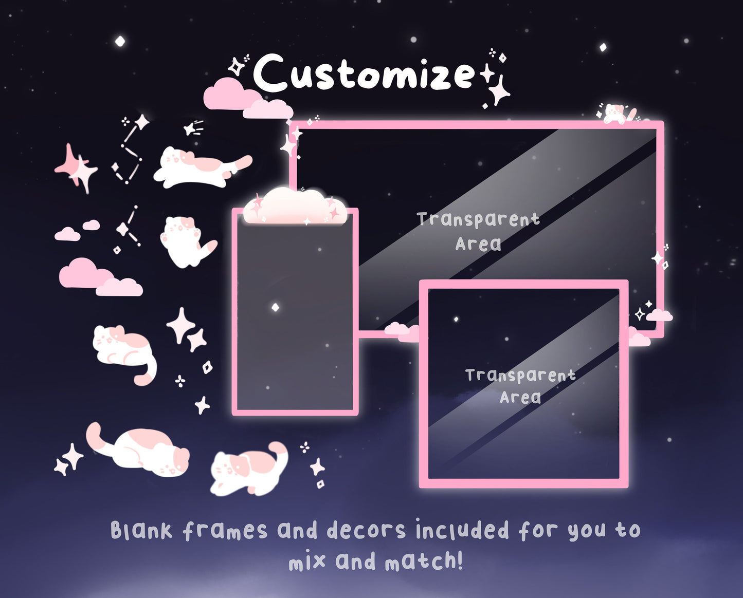 Pink Cotton Candy Clouds –  Stream Pack