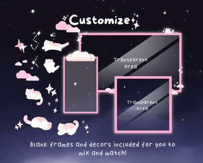 Pink Cotton Candy Clouds –  Stream Pack