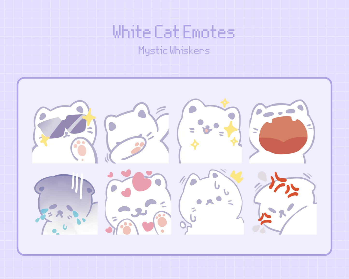 Mystic Whiskers –  Stream Emotes