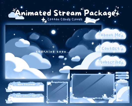 Cotton Candy Clouds –  Stream Pack