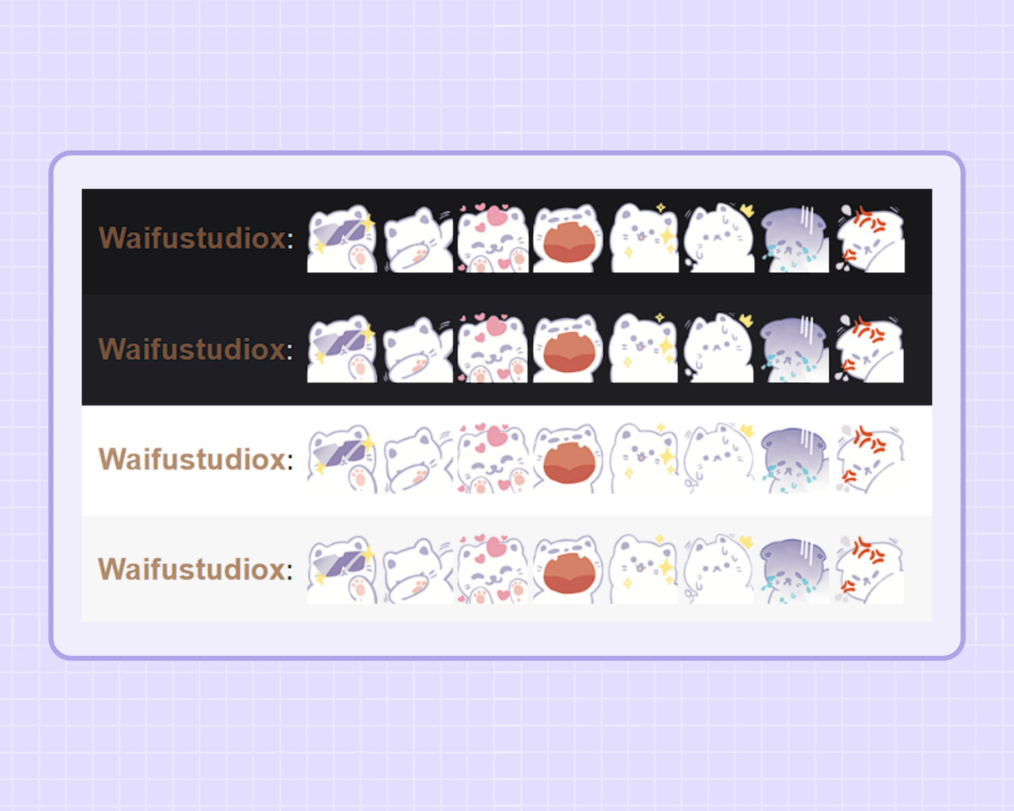Mystic Whiskers –  Stream Emotes