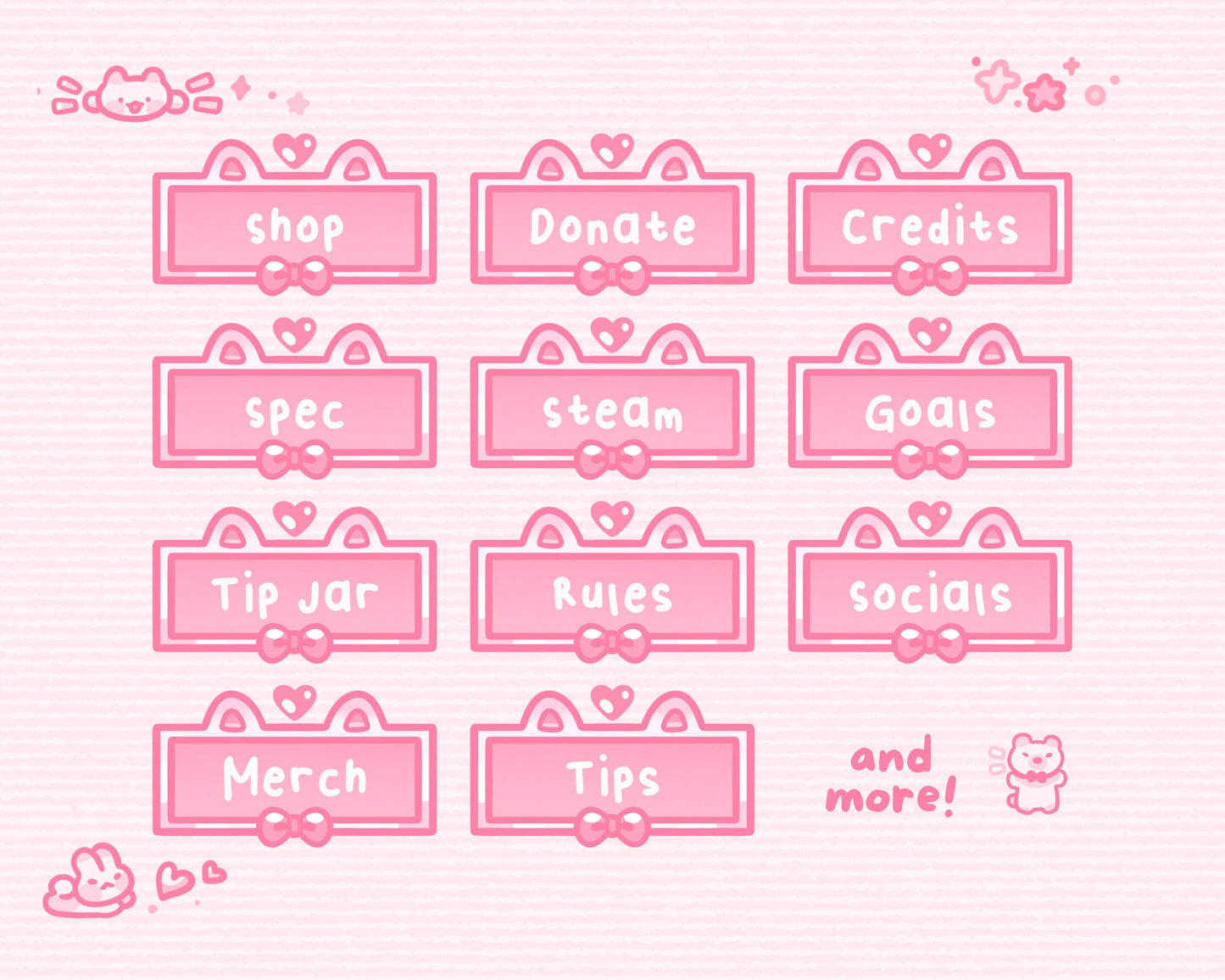 Berry Blush –  Stream Panels