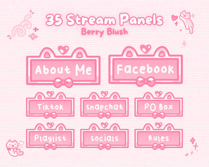 Berry Blush –  Stream Panels