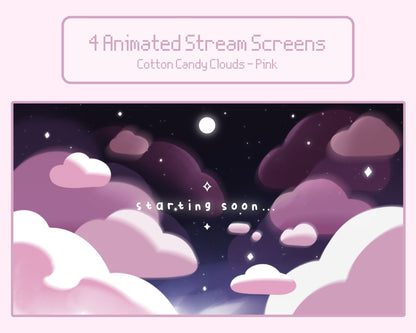 Pink Cotton Candy Clouds –  Stream Screens