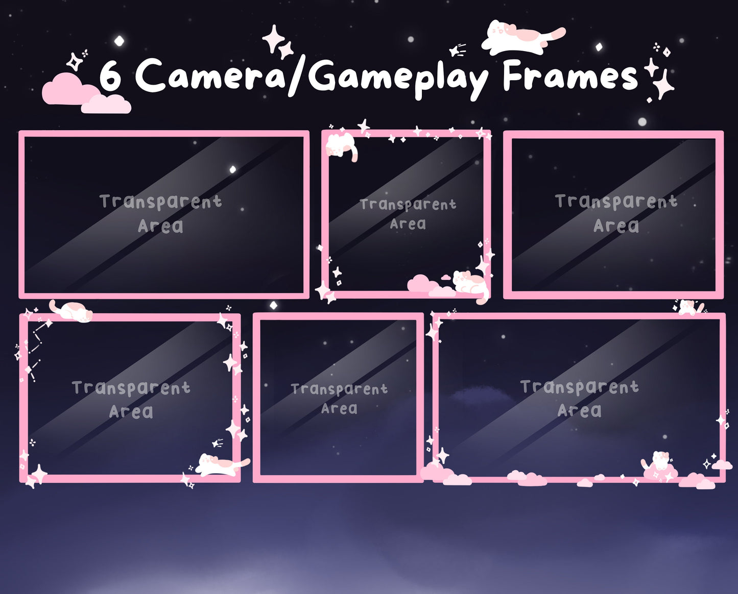 Pink Cotton Candy Clouds –  Stream Pack