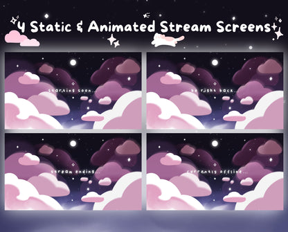 Pink Cotton Candy Clouds –  Stream Pack