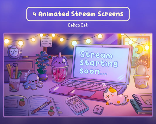 Calico Cat –  Stream Screens