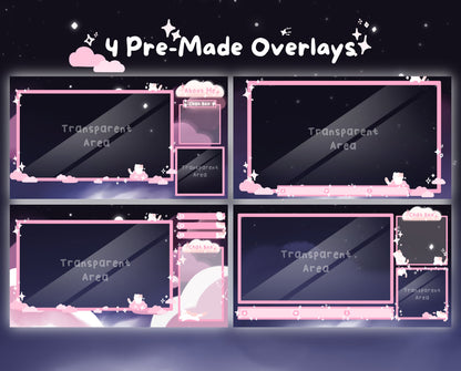 Pink Cotton Candy Clouds –  Stream Pack