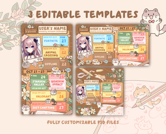 Cottage Kitty –  Stream Schedule