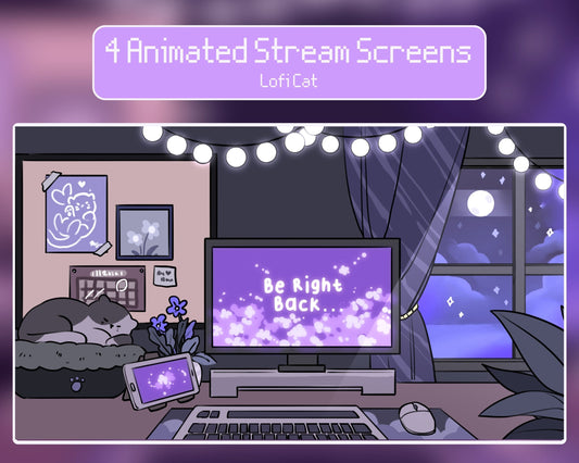 Lofi Cat –  Stream Screens