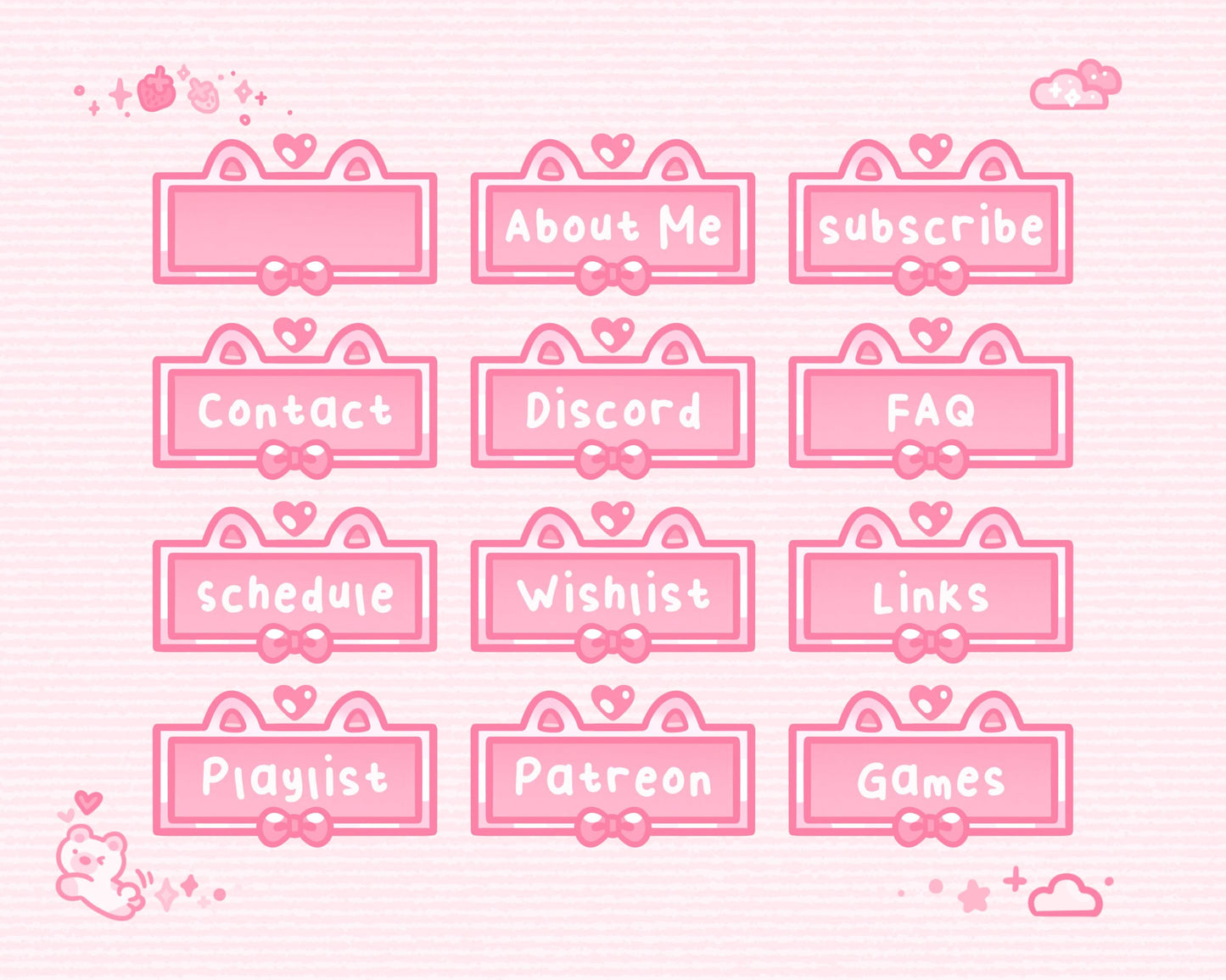Berry Blush –  Stream Panels