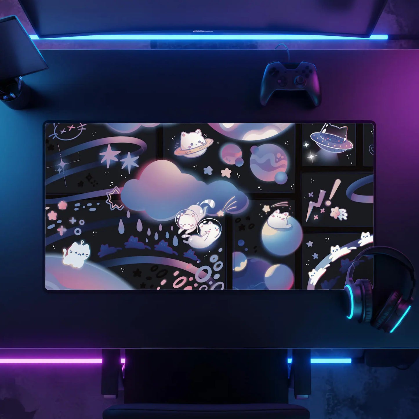 Cosmic Cats  –  Deskmat
