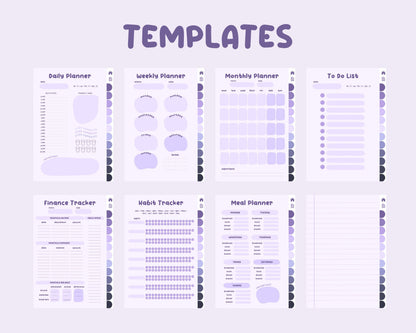 Witch Cat Digital Planner: Hyperlinked Planner for GoodNotes
