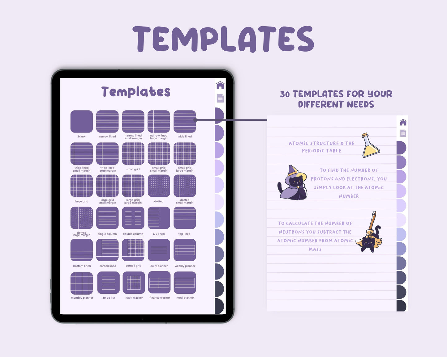 Witch Cat Digital Planner: Hyperlinked Planner for GoodNotes