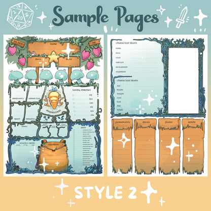 Softgrove – DnD 5e Character Journal PDF