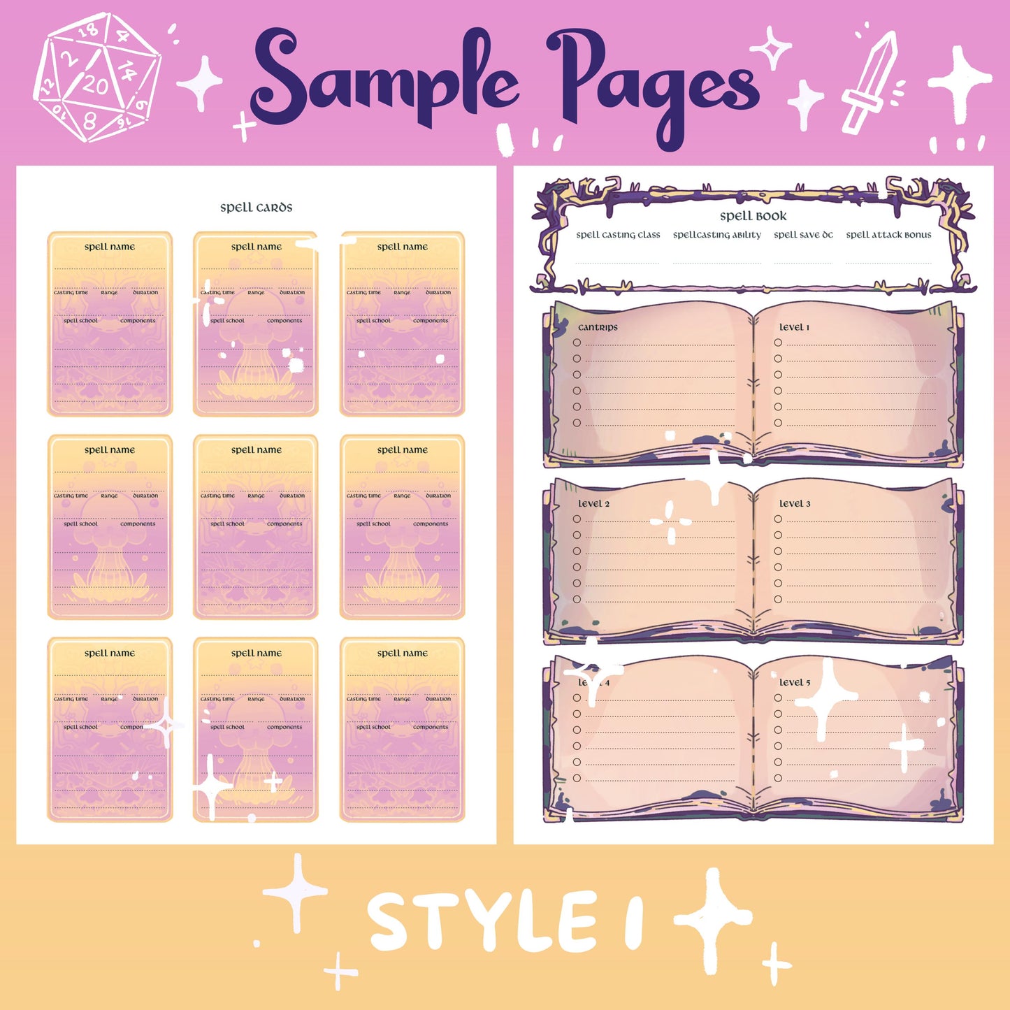 Softgrove – DnD 5e Character Journal PDF