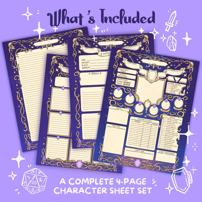 Dreambound – DnD 5e Character Sheets PDF