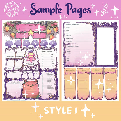 Softgrove – DnD 5e Character Journal PDF