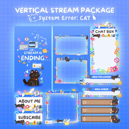 System Error Cat – Tiktok Stream Pack